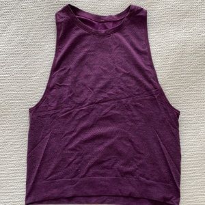 lululemon purple sleeveless workout tank
